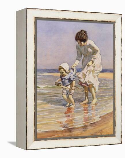 Paddling, 1915-William Kay Blacklock-Framed Premier Image Canvas