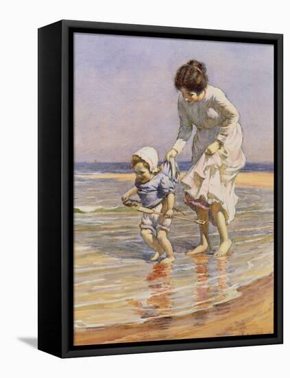 Paddling, 1915-William Kay Blacklock-Framed Premier Image Canvas