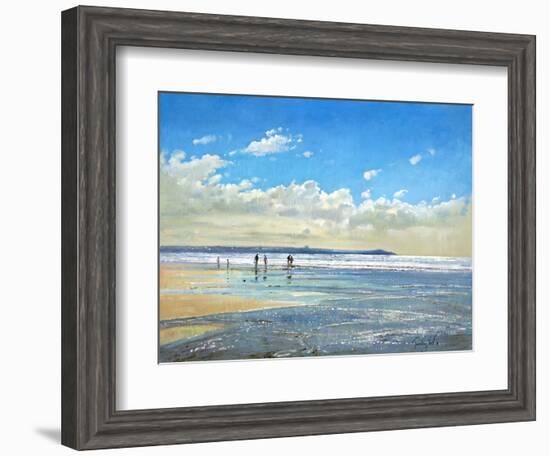 Paddling at the Edge-Timothy Easton-Framed Photographic Print