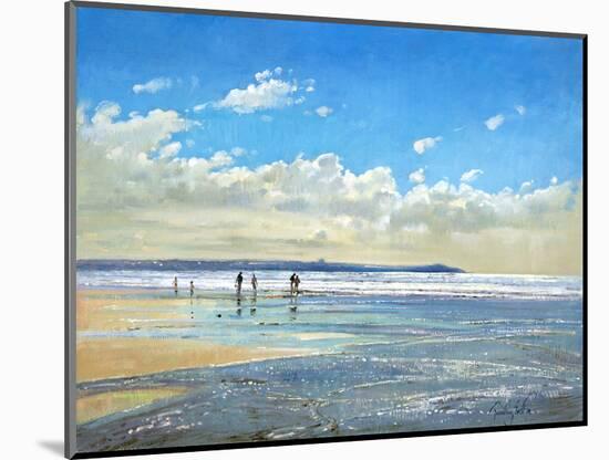 Paddling at the Edge-Timothy Easton-Mounted Photographic Print