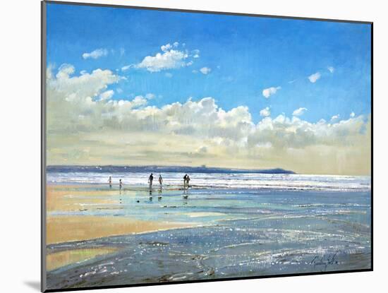 Paddling at the Edge-Timothy Easton-Mounted Photographic Print