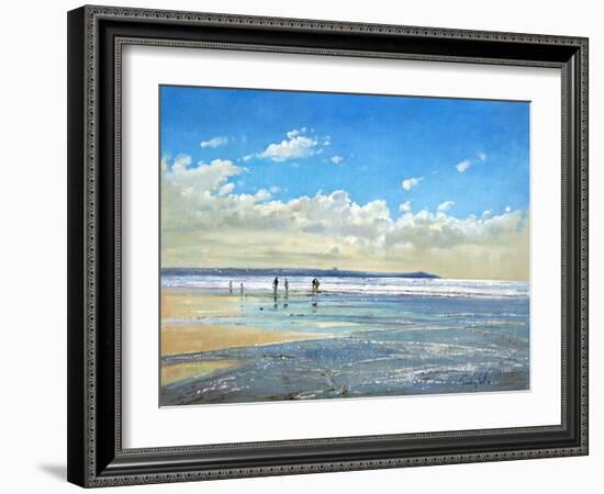 Paddling at the Edge-Timothy Easton-Framed Photographic Print