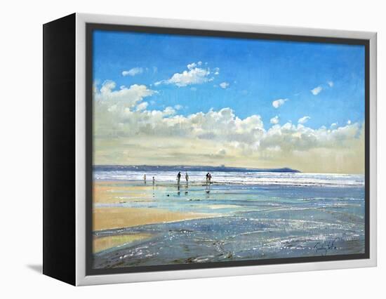 Paddling at the Edge-Timothy Easton-Framed Premier Image Canvas