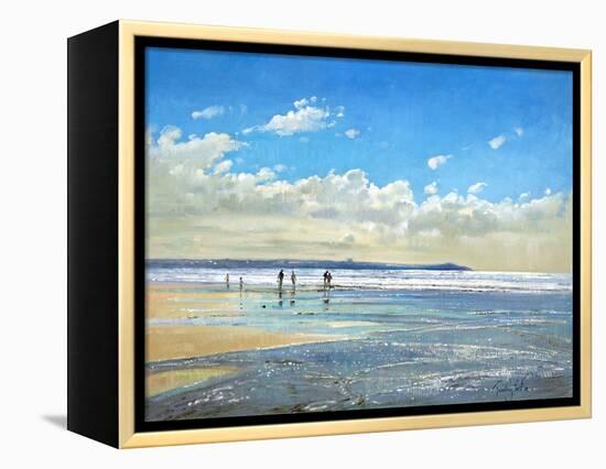 Paddling at the Edge-Timothy Easton-Framed Premier Image Canvas