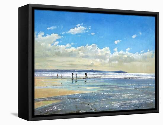 Paddling at the Edge-Timothy Easton-Framed Premier Image Canvas