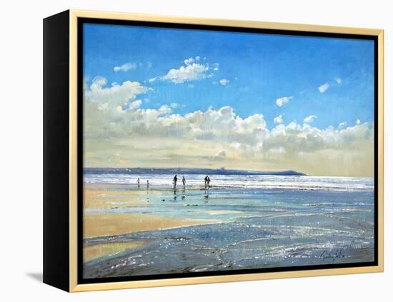 Paddling at the Edge-Timothy Easton-Framed Premier Image Canvas