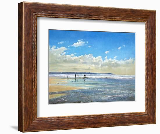 Paddling at the Edge-Timothy Easton-Framed Giclee Print