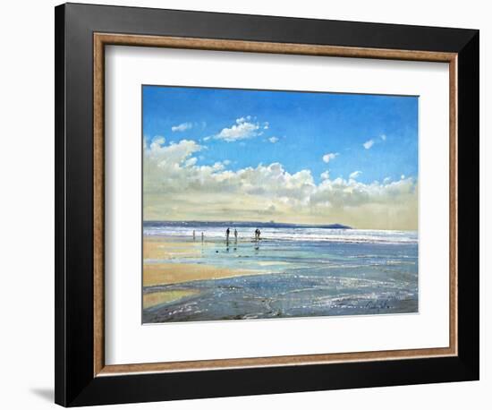 Paddling at the Edge-Timothy Easton-Framed Giclee Print