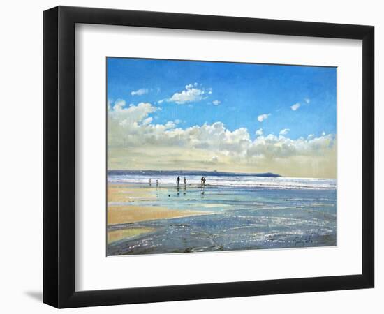 Paddling at the Edge-Timothy Easton-Framed Giclee Print