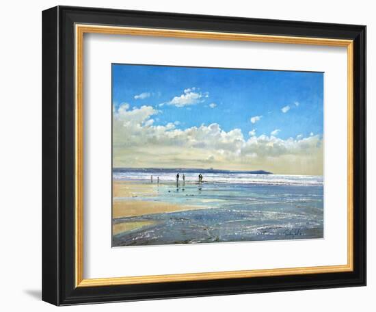 Paddling at the Edge-Timothy Easton-Framed Giclee Print