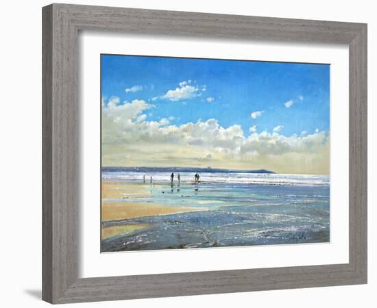 Paddling at the Edge-Timothy Easton-Framed Giclee Print