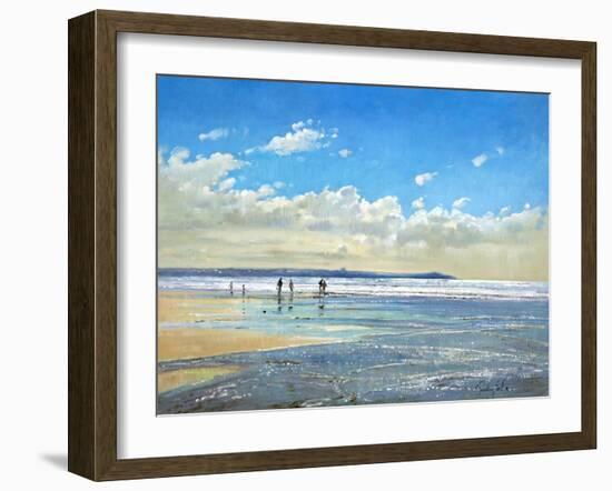 Paddling at the Edge-Timothy Easton-Framed Giclee Print