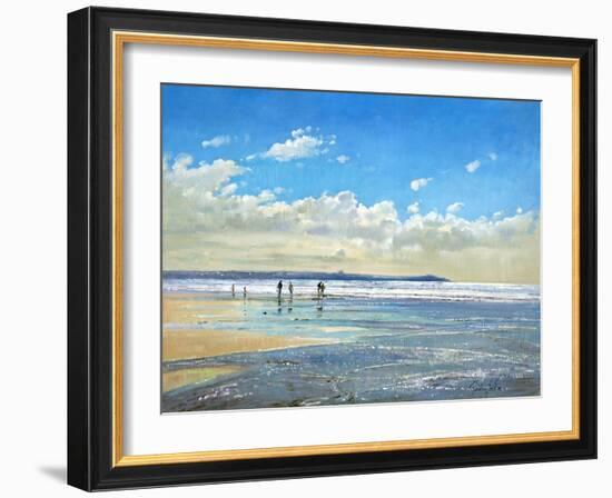 Paddling at the Edge-Timothy Easton-Framed Giclee Print