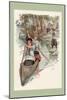 Paddling Their Own Canoe-Harrison Fisher-Mounted Art Print