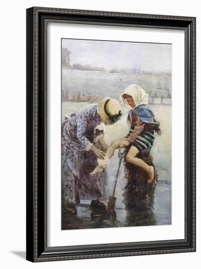 Paddling-Alexander Rossi-Framed Giclee Print