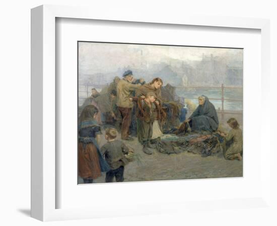 Paddy's Clothes Market, Sandgate, 1898-Ralph Hedley-Framed Giclee Print