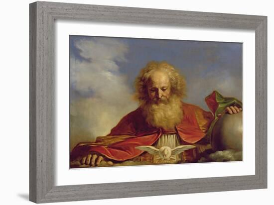 Padre Eterno-Guercino (Giovanni Francesco Barbieri)-Framed Giclee Print