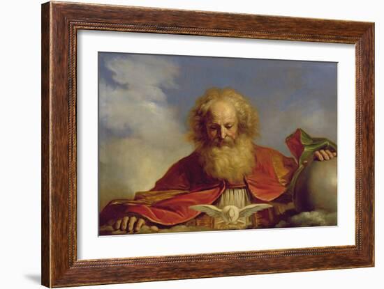 Padre Eterno-Guercino (Giovanni Francesco Barbieri)-Framed Giclee Print