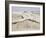 Padre Island Dunes Crested with Grass, White Capped Waves from the Gulf of Mexico Lapping at Shore-Eliot Elisofon-Framed Photographic Print