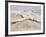 Padre Island Dunes Crested with Grass, White Capped Waves from the Gulf of Mexico Lapping at Shore-Eliot Elisofon-Framed Photographic Print