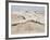 Padre Island Dunes Crested with Grass, White Capped Waves from the Gulf of Mexico Lapping at Shore-Eliot Elisofon-Framed Photographic Print