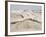 Padre Island Dunes Crested with Grass, White Capped Waves from the Gulf of Mexico Lapping at Shore-Eliot Elisofon-Framed Photographic Print