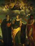 Madonna in Glory Between St John the Baptist and St Augustine-Padre Pietro Da Bagnara-Framed Giclee Print