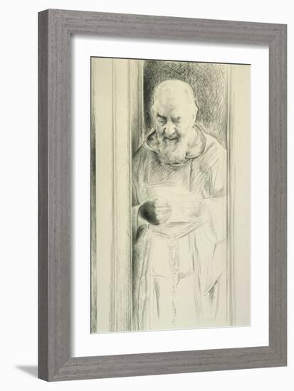 Padre Pio, 1988-89-Antonio Ciccone-Framed Giclee Print