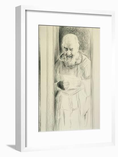 Padre Pio, 1988-89-Antonio Ciccone-Framed Giclee Print