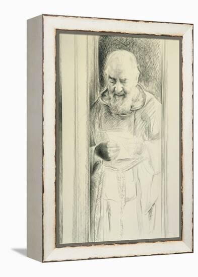 Padre Pio, 1988-89-Antonio Ciccone-Framed Premier Image Canvas