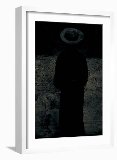 Padre's Hat, 2019 (hand repainted photgraph)-Joy Lions-Framed Giclee Print