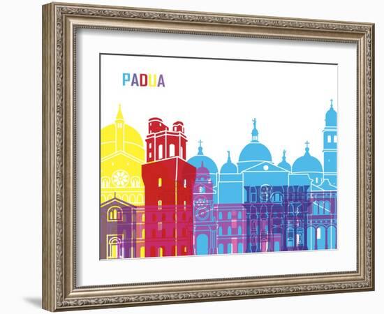 Padua Skyline Pop-paulrommer-Framed Art Print