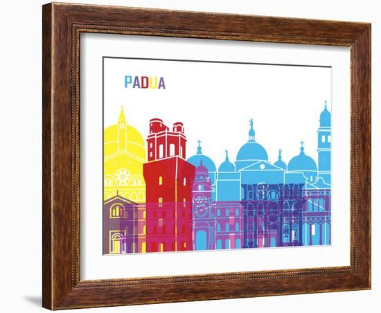 Padua Skyline Pop-paulrommer-Framed Art Print