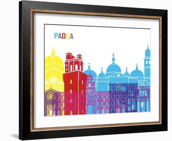 Padua Skyline Pop-paulrommer-Framed Art Print