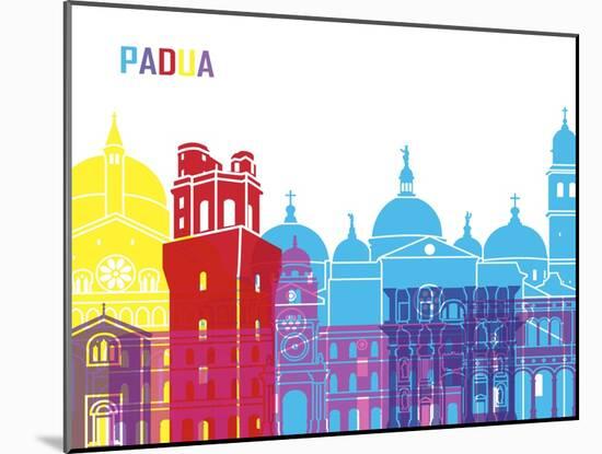 Padua Skyline Pop-paulrommer-Mounted Art Print