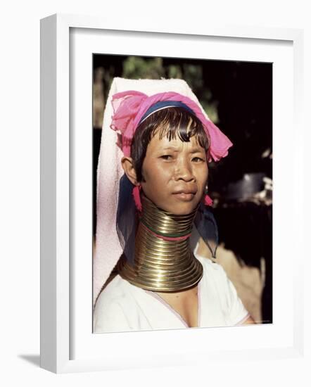 Paduang Woman (Long-Necked People) (Long-Necked Karen), Thai/Burma Border Thailand-Occidor Ltd-Framed Photographic Print