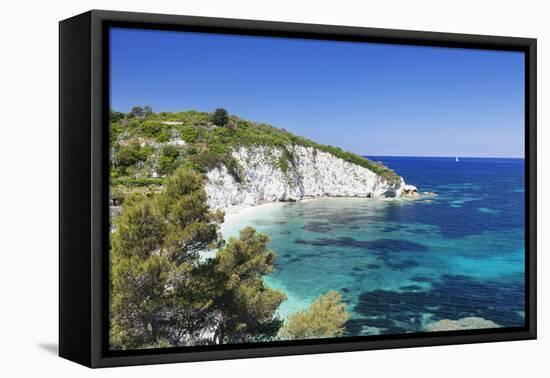 Padulella Beach, Island of Elba, Livorno Province, Tuscany, Italy-Markus Lange-Framed Premier Image Canvas