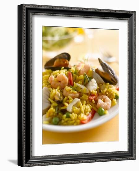 Paella with Mussels and Shrimps-Kai Schwabe-Framed Photographic Print