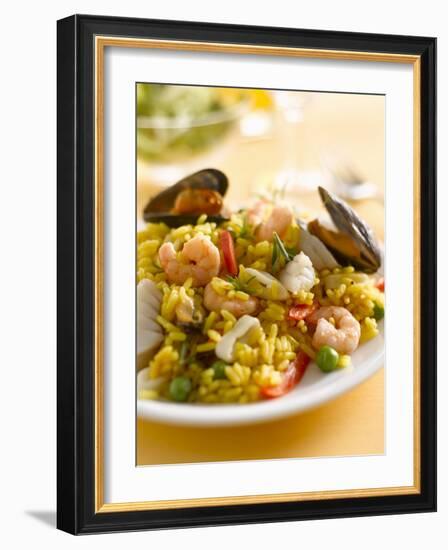 Paella with Mussels and Shrimps-Kai Schwabe-Framed Photographic Print