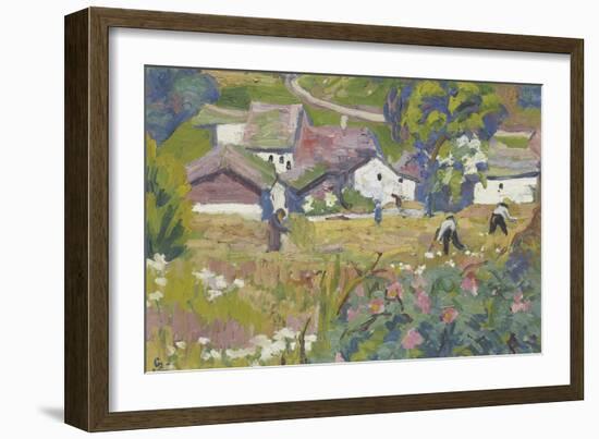 Paesaggio d'estate (Sommerlandschaft)-Giovanni Giacometti-Framed Giclee Print