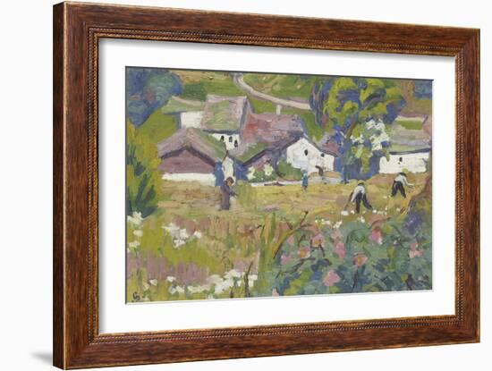 Paesaggio d'estate (Sommerlandschaft)-Giovanni Giacometti-Framed Giclee Print