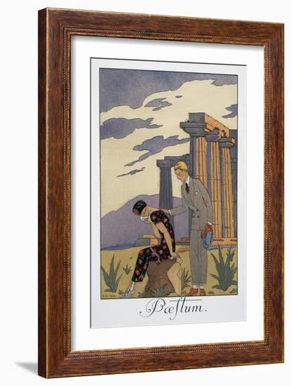 Paestum-Georges Barbier-Framed Giclee Print