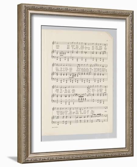 Page 3 of a Musical Score for the Song 'Just a Soldier'-English School-Framed Giclee Print