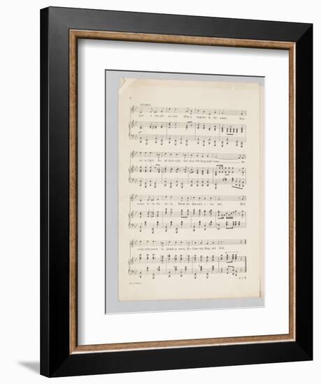 Page 4 of a Musical Score for the Song 'Just a Soldier'-English School-Framed Giclee Print