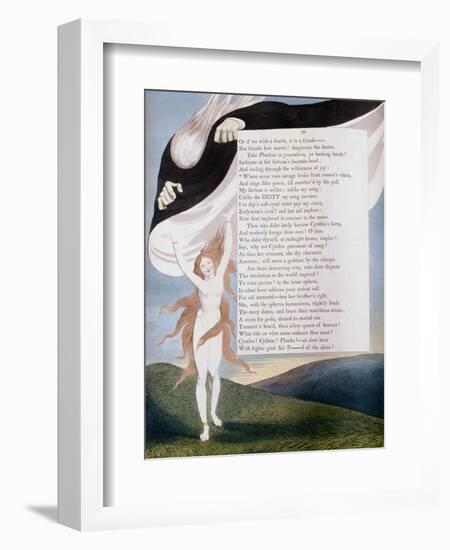 Page 46 from the 'Nights' of Edward Young's Night Thoughts, C1797-William Blake-Framed Giclee Print