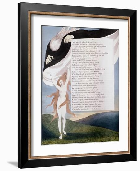 Page 46 from the 'Nights' of Edward Young's Night Thoughts, C1797-William Blake-Framed Giclee Print