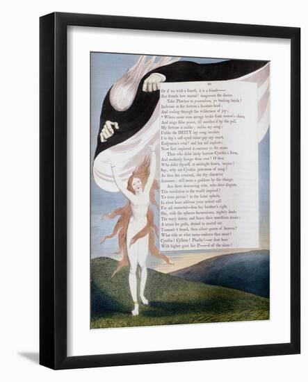 Page 46 from the 'Nights' of Edward Young's Night Thoughts, C1797-William Blake-Framed Giclee Print