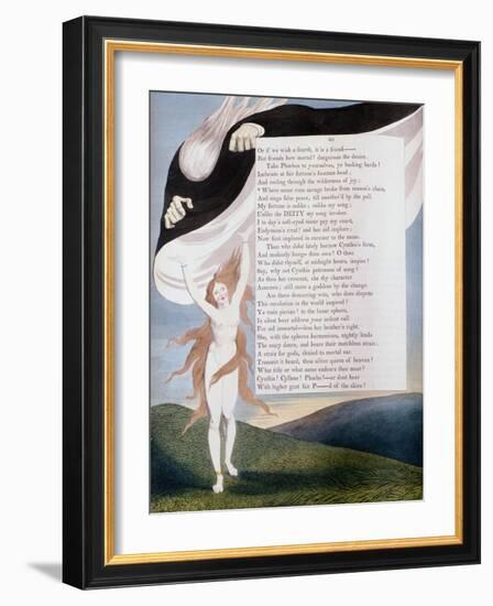 Page 46 from the 'Nights' of Edward Young's Night Thoughts, C1797-William Blake-Framed Giclee Print