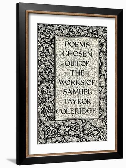 Page Decoration for 'Poems Chosen out of the Works of Samuel Taylor Coleridge', Published by Kelmsc-William Morris-Framed Giclee Print