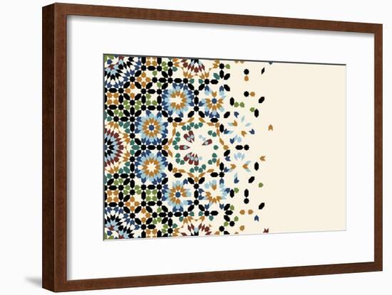 Page Design Template with Morocco Ornament.-Azat1976-Framed Art Print